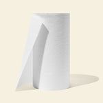 A roll of Who Gives A Crap absorbent bamboo paper towel 