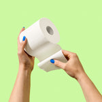 Soft Bamboo Toilet Paper being held